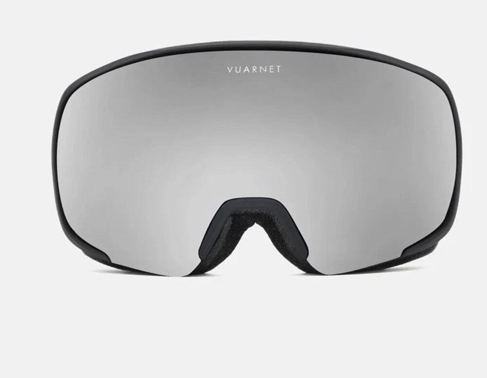 Vuarnet MAGNETIC EVEREST SKI GOGGLES Matte Black Silver Flash Cat Lens NWT